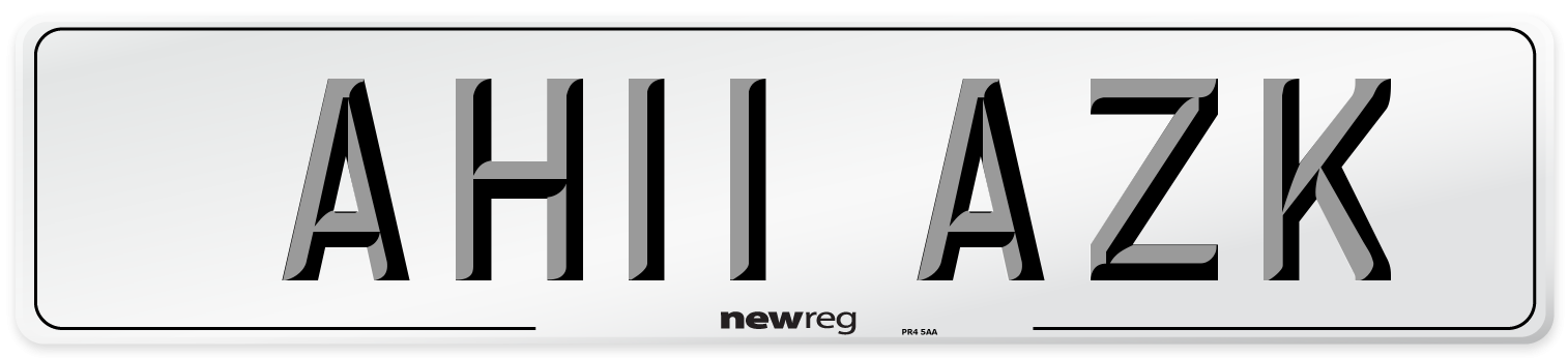 AH11 AZK Number Plate from New Reg